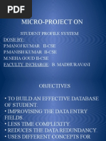 Student Profile System