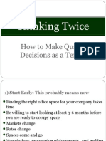 Thinking Twice - Presentation