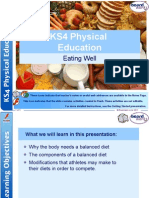 KS4 Physical Education: Eating Well