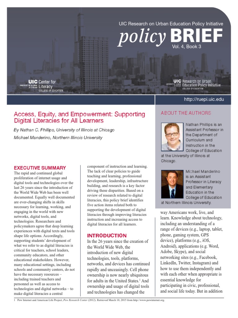 Enhancing Digital Literacy in Education | PDF | Literacy | Curriculum