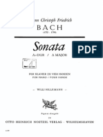 JC Bach's 4-hands sonata