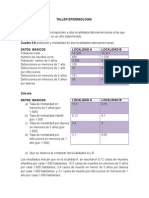 Taller de Indicadores Epidemiologicos