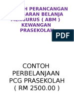 Contoh Abm Prasekolah