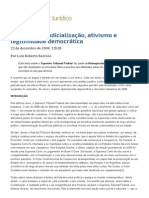 Judicialização, Ativismo e Legitimidade Democrática