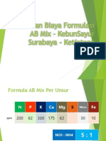 Rincian Biaya Formulasi AB Mix - KebunSayur Surabaya