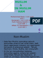 Muslim, Nonmuslim, HAM