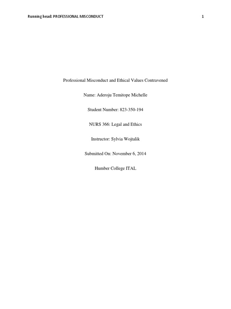 Professional misconduct essay 08 picture