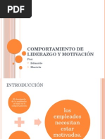 Comportamiento de Liderazgo y Motivación