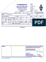 Special Testing Ltd Test Certificate 261116A