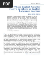 Whose English Counts_ Native Speakers as English Language Learners - GRILL - 2012 - TESOL Journal - Wiley Online Library