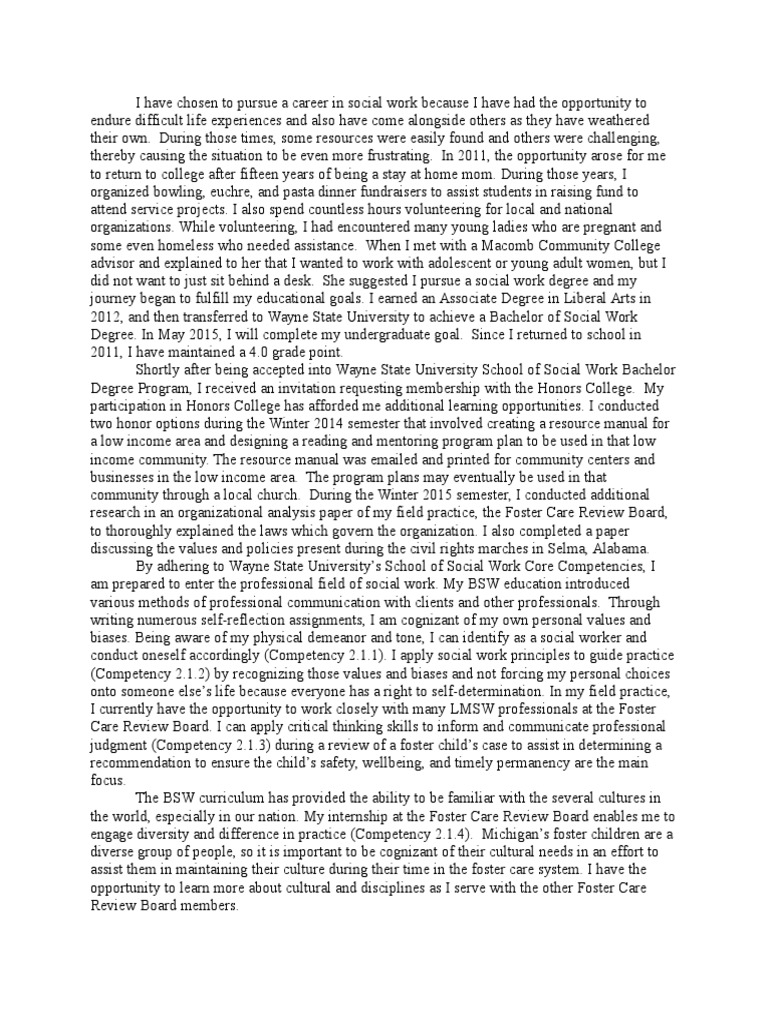 Writing a personal statement image