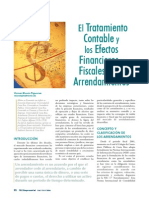 Tratamiento Contable Efectos Financieros Fiscales Arrendamientos