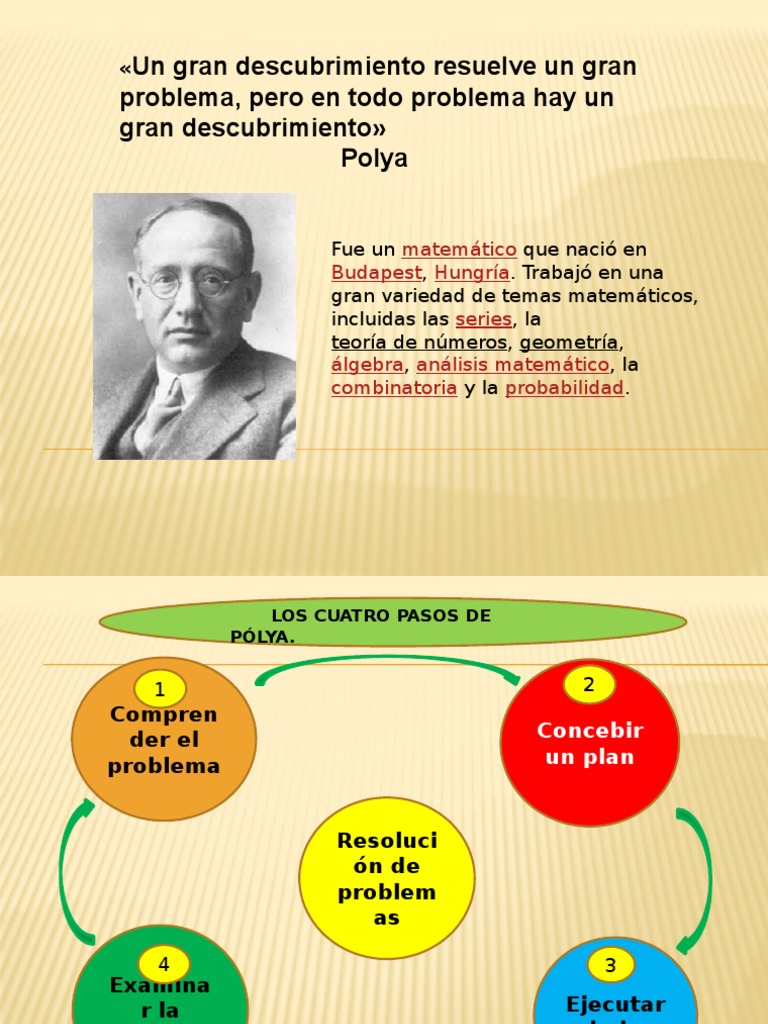 Método de Polya: Resolución de Problemas | PDF | Juguetes | Enseñanza ...