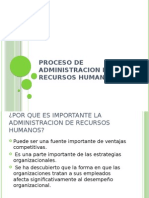 Administración de recursos humanos: procesos clave