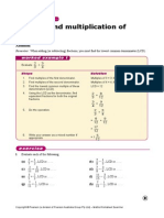 Addition and Multiplication of Fractions