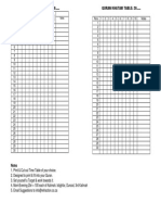 Ramadhan Progress Time Table