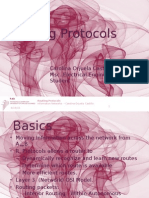 Routing Protocols: Carolina Orjuela Castillo Msc. Electrical Engineering Student