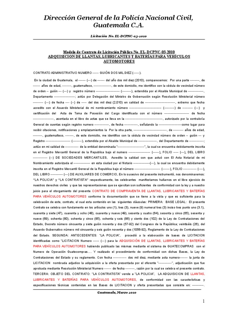 1140779@modelo de Contrato de Licitacion Publica | PDF | Pagos |  Instituciones sociales