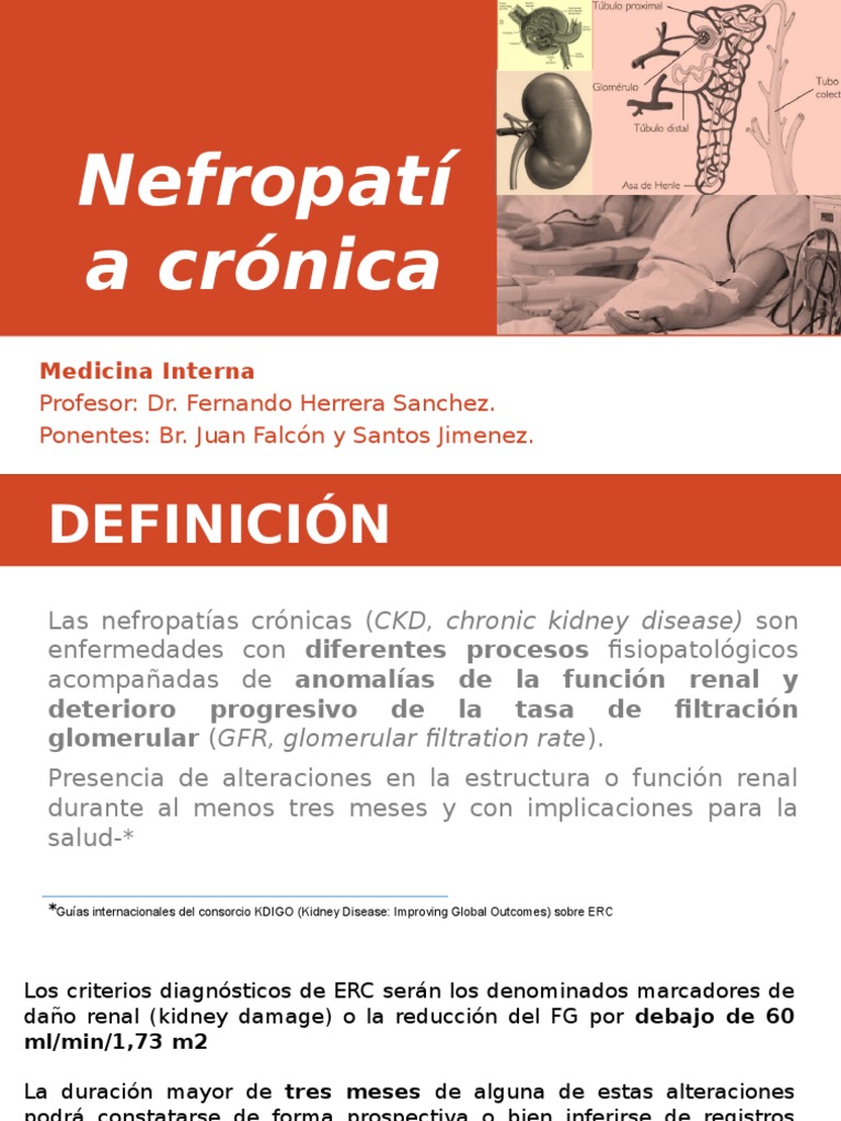 Nefropatía crónica Enfermedad renal crónica Sodio