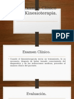 El Examen Clínico Del Kinesioterapia