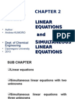 Simultaneous Linear Equation