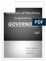 Dynamics of Machines: Assignment On