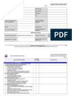 Quality Audit Checklist On Fabricator