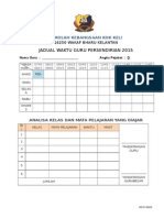 Jadual Waktu Kosong