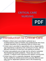 Critical Care Nursing