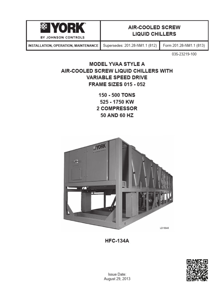 York Yvaa Iom Building Automation Mechanical Fan