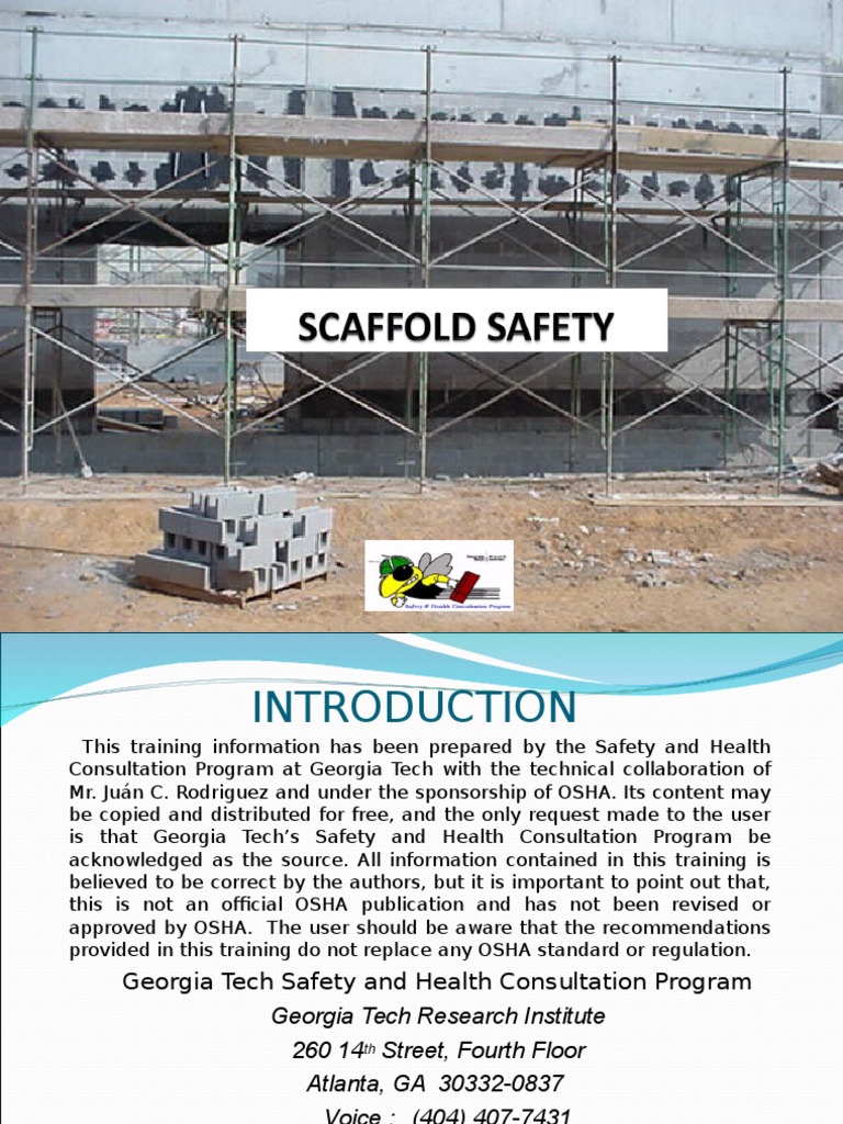 scaffolding.ppt Scaffolding Occupational Safety And Health