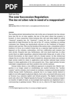 The Lex Rei Sitae Rules