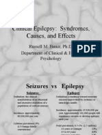 Clinical Epilepsy: Syndromes, Causes, and Effects: Russell M. Bauer, Ph.D. Department of Clinical & Health Psychology