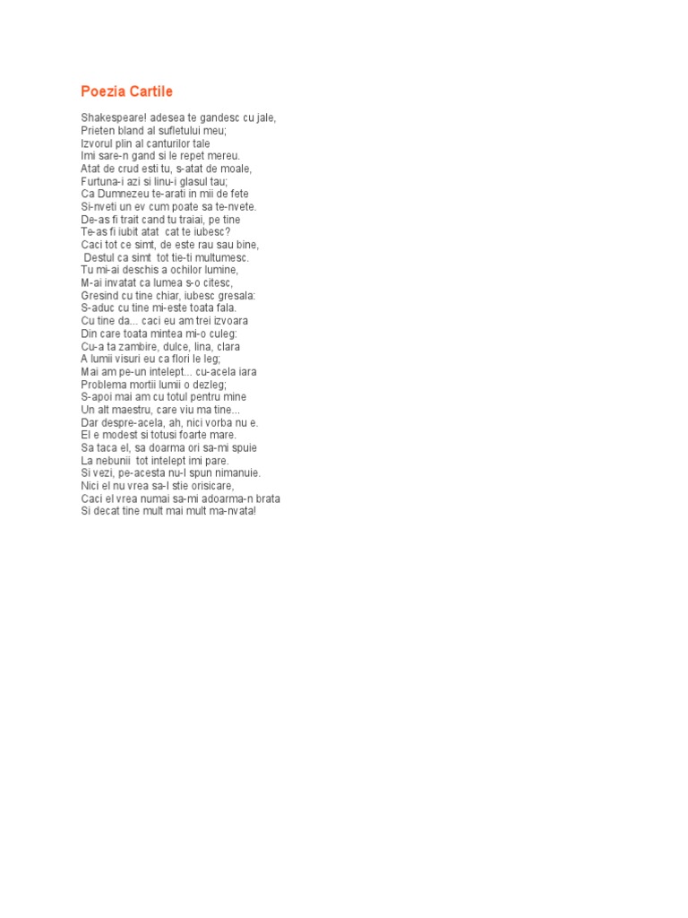 Fantastic Agrement Diverse Poezii Despre Carte Mihai Eminescu Explorecracow Com