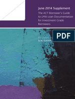 The Act Borrowers Guide To Lma Loan Documentation For Investment Grade Borrowers June 2014 Supplement