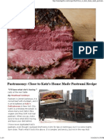 Make Pastrami - Close To Katz's Recipe