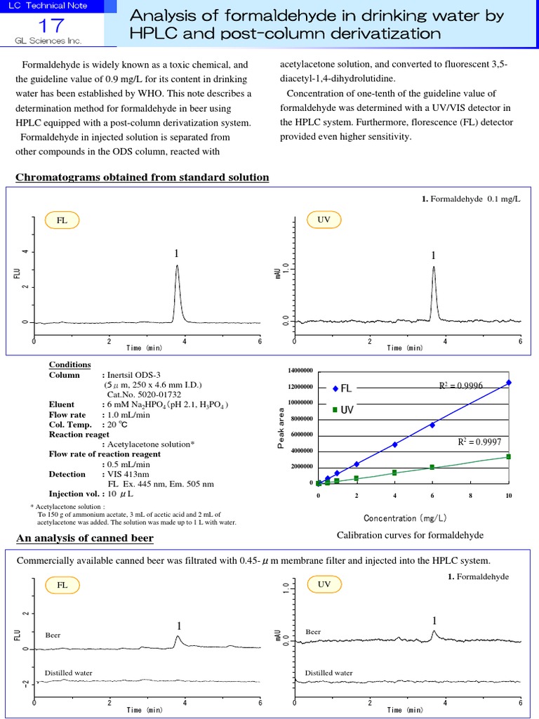 HPLC Method for Formaldehyde in Beer | PDF | High Performance Liquid ...
