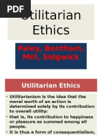 Values Utilitarian Ethics