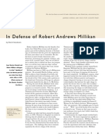 In Defense of Robert Andrews Millikan