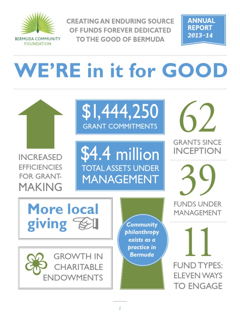 Bcf Annual Report 2014 R1 Pdf Financial Endowment Fundraising