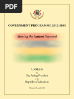 Government Programme 2012 2015 16april2012