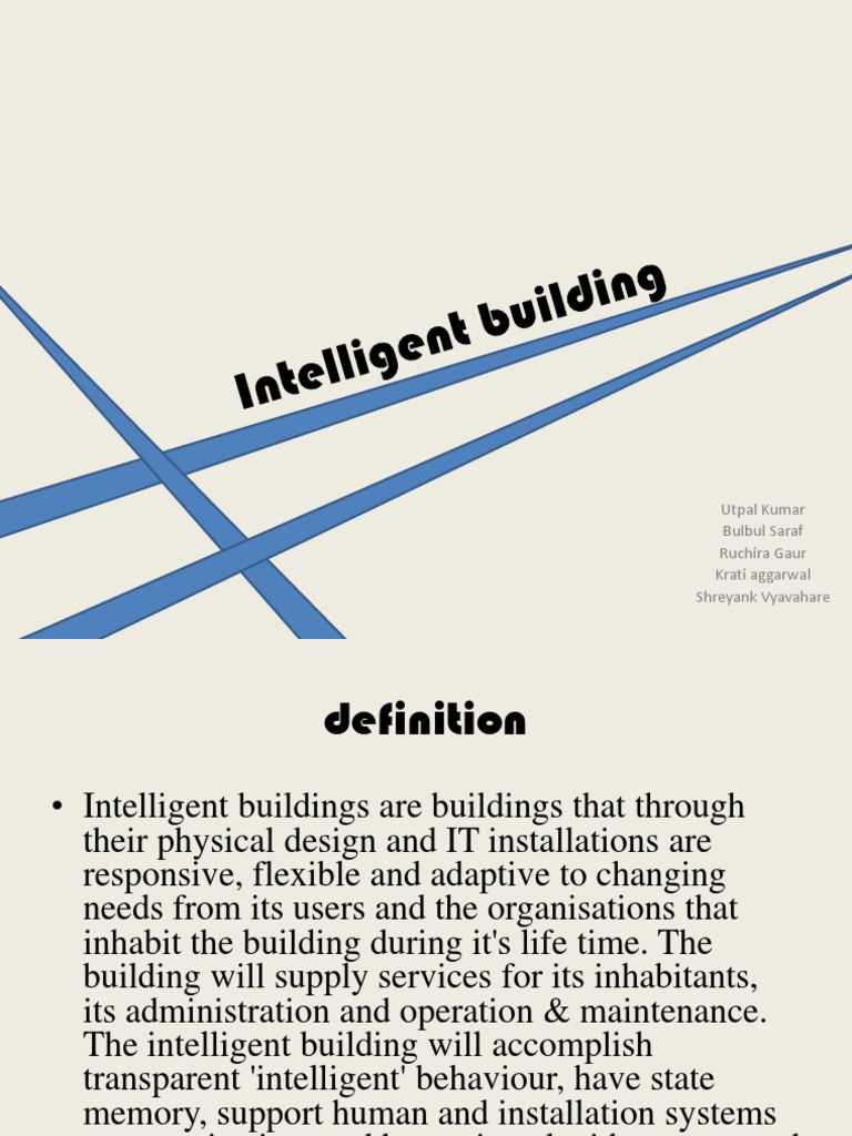 Intelligent Building | PDF | Building Automation | Hvac