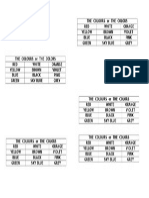 2015 Inglés Cuadros de Colores Para Pintar