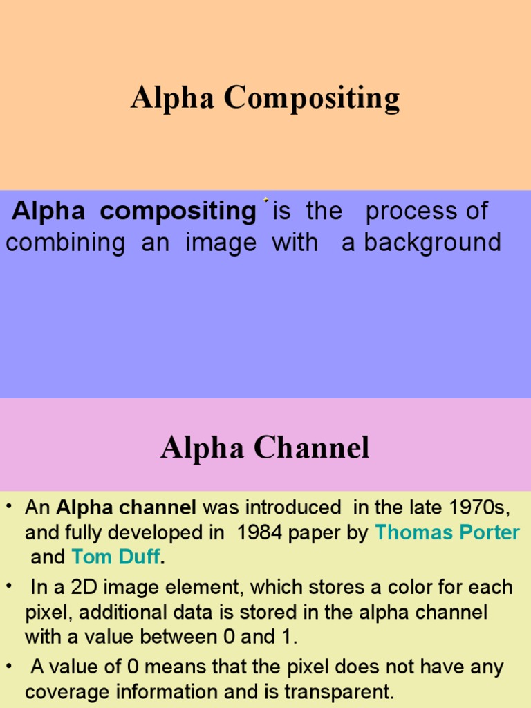 Alpha Compositing Explained | PDF