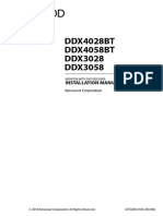 DDX4028BT DDX4058BT DDX3028 DDX3058: Installation Manual