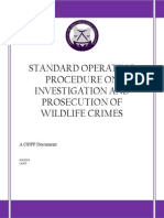 Standard Operating Procedure On Investigation and Prosecution of Wildlife Crimes