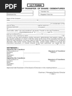 Form 32A: Share Transfer Document | PDF | Signature | Official Documents