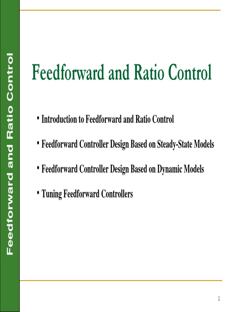 Feedforward And Ratio Control Pdf Control Theory Distillation