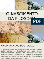 Apresentação - O Nascimento Da Filosofia