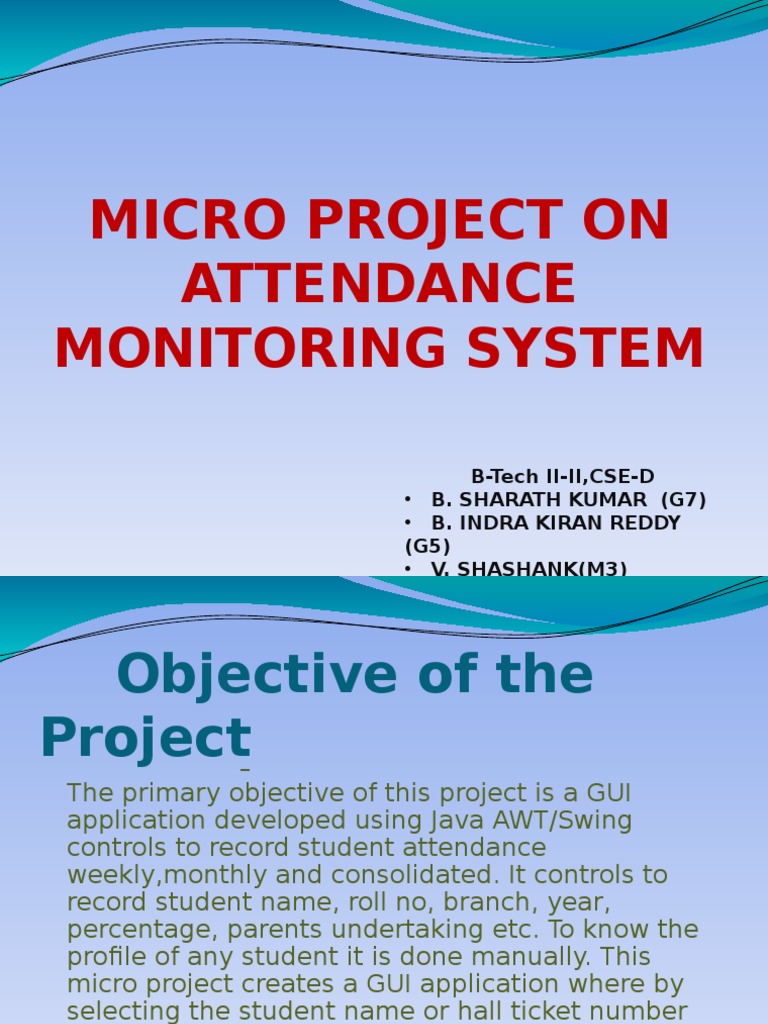 thesis about attendance monitoring system